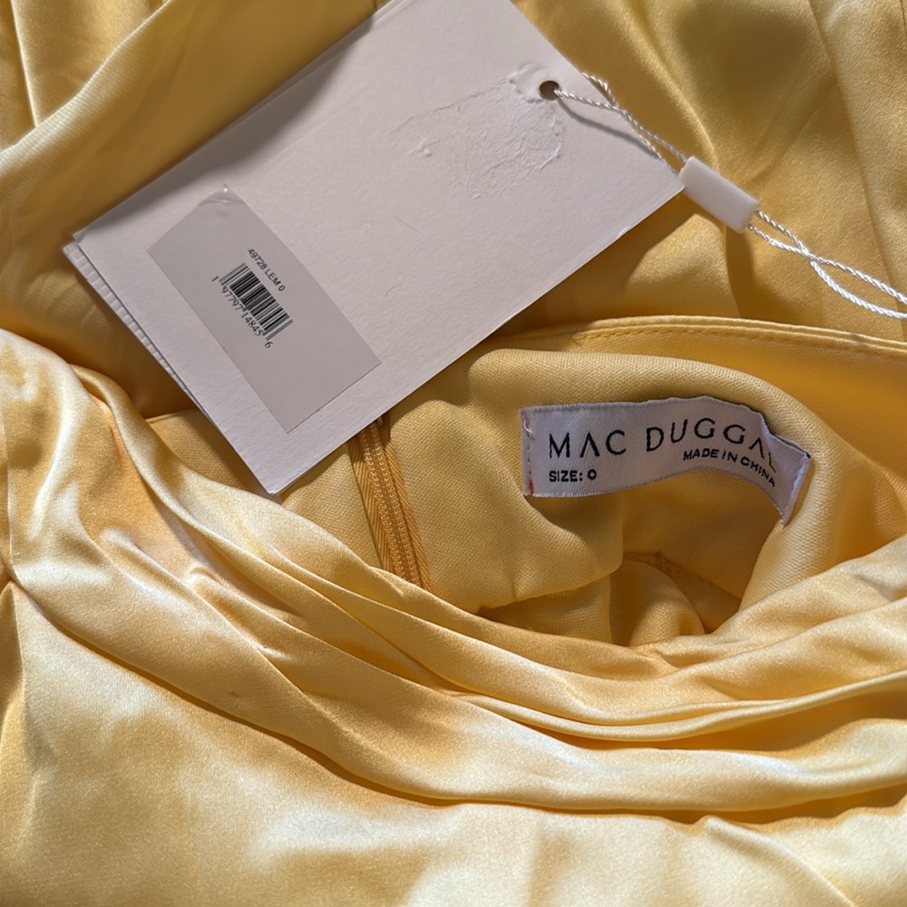 Mac Duggal Sunlit Yellow Maxi Dress - Picture 12 of 13